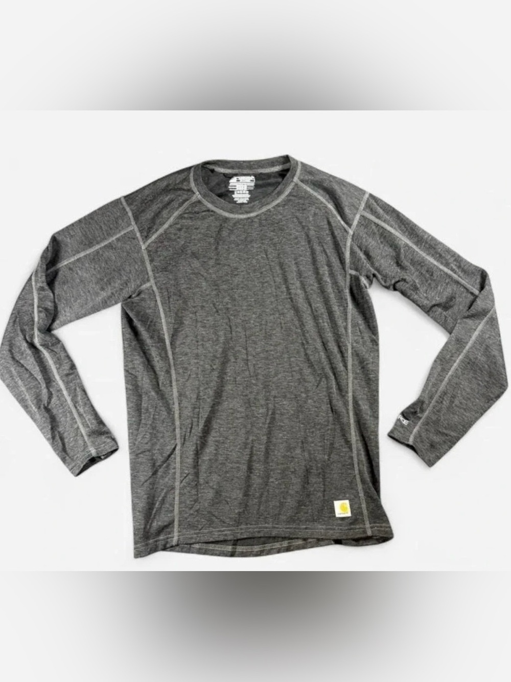 Carhartt Men's Charcoal Gray Long-Sleeve Base Force Midweight Shirt
